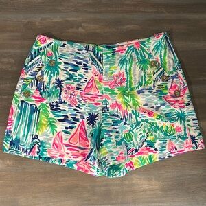 Lilly Pulitzer Salt in the Air Size 8 Marina Knit Short